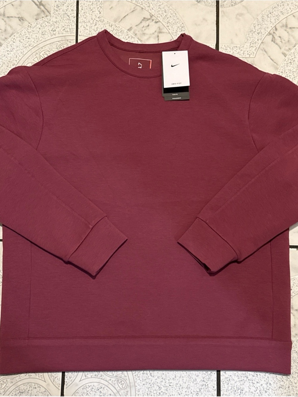 New Nike 24.7 ImpossiblySoft Dri-FIT Crewneck Pink Men’s Sizes HQ6964-658